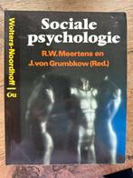 Sociale psychologie 🔆 R.W. Meertens en J. Von Grumbkow, Ophalen of Verzenden, Gelezen, Sociale psychologie