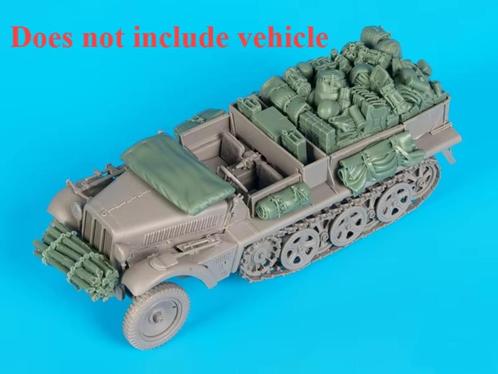 D-552,RESIN STOWAGE SET 1-35,German 1 ton Half-Track Sd.Kfz., Hobby en Vrije tijd, Modelbouw | Auto's en Voertuigen, Nieuw, Verzenden