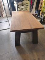 Salontafel eiken metaal, Ophalen, 50 tot 100 cm, 100 tot 150 cm, Eikenhout