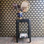 Mooi zwarte antiek hal/sidetable, Ophalen of Verzenden, Zo goed als nieuw, 75 cm of meer, 60 cm of meer