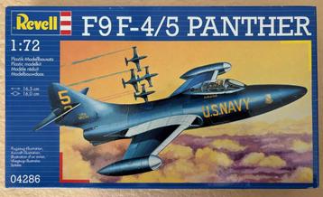 Revell F9F-4/5 Panther Jet. Plastic modelkit. 1:72. ZGAN. beschikbaar voor biedingen