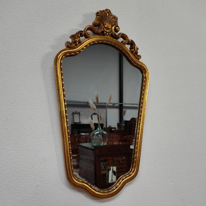 Vintage Regency spiegel kuifspiegel schouwspiegel 107, Huis en Inrichting, Woonaccessoires | Spiegels, Gebruikt, Minder dan 50 cm
