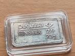 Degussa, 20 gram vintage zilverbaar. Puur zilver. Silver Bar, Ophalen of Verzenden, Zilver