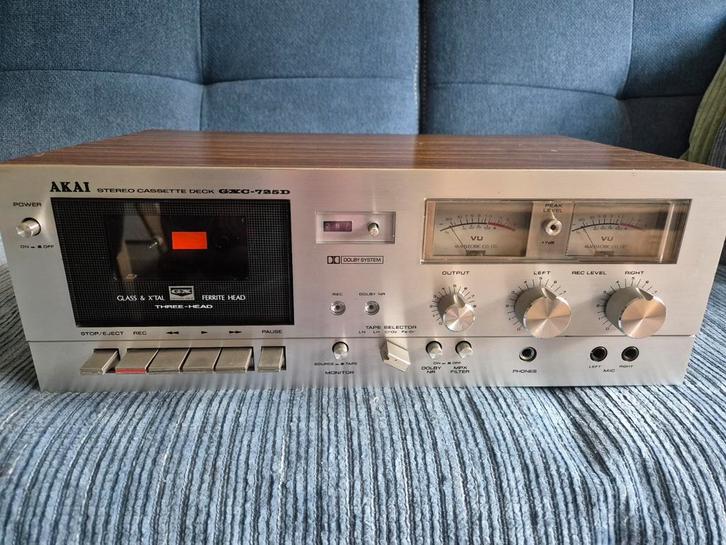 Akai GXC-725D zowel optisch en technisch in zeer goede staat, Audio, Tv en Foto, Cassettedecks, Enkel, Akai, Ophalen of Verzenden