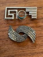 2 mooie oude vintage broche, Sieraden, Tassen en Uiterlijk, Broches, Ophalen of Verzenden, Zo goed als nieuw, Zilver