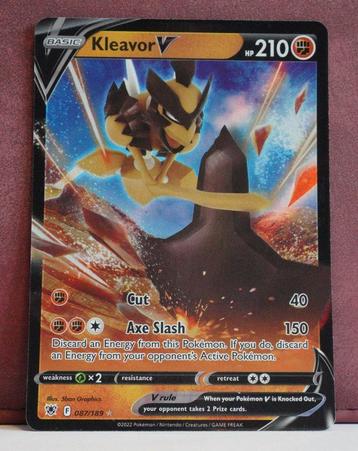 Kleavor V 087-189 Astral Radiance Pokèmon Kaart beschikbaar voor biedingen