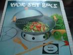 wok set, Ophalen of Verzenden, Gebruikt, Aluminium, Koekenpan of Braadpan