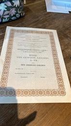 Peter Verburg Noordhollandsche conservenfsbriek” aandeel”, Ophalen of Verzenden, 1920 tot 1950, Aandeel