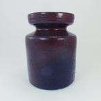 Zaalberg Kraagvaas met kraterglazuur  jaren 60 sixties vaas, Ophalen of Verzenden