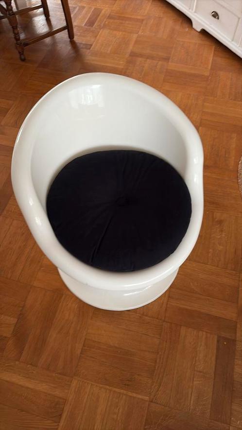 Vintage IKEA Kinderfauteuil POPPTORP 1999 witte, Huis en Inrichting, Fauteuils, Gebruikt, Kunststof, Ophalen of Verzenden