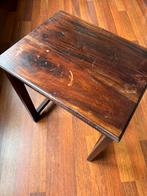 Wooden side table, Huis en Inrichting, Tafels | Salontafels, 50 tot 100 cm, Minder dan 50 cm, Teakhout, Gebruikt