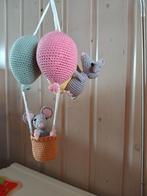 Gehaakte luchtballon met muisjes, Kinderen en Baby's, Kraamcadeaus en Geboorteborden, Nieuw, Ophalen of Verzenden