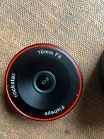 Rockstar 10Mm F8 Ii Fisheye Groothoek lens Canon M-serie, Ophalen of Verzenden, Zo goed als nieuw, Groothoeklens