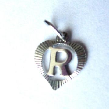 Mooie 925 sterling zilver letter R hanger beschikbaar voor biedingen
