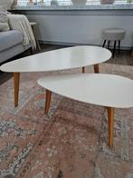 2 Salontafels set, Ophalen, 50 tot 100 cm, Rond, 50 tot 100 cm