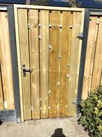 Grenen poortdeur op gegalvaniseerd ijzeren frame nu €110,00, Tuin en Terras, Nieuw, 150 tot 200 cm, Hout, Ophalen