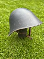 Nederlandse M34 Helm blauw, Ophalen of Verzenden, Landmacht, Nederland, Helm of Baret