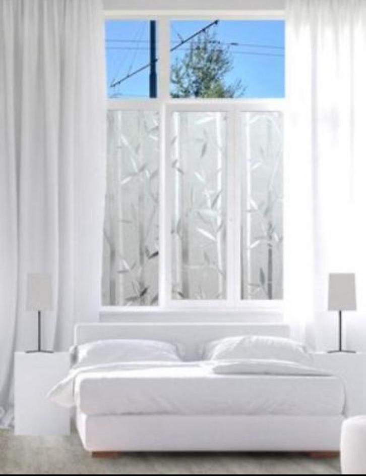 Raamdecoratiefolie Bamboe 67,5x200cm - Statisch, Huis en Inrichting, Stoffering | Gordijnen en Lamellen, Nieuw, 150 tot 200 cm