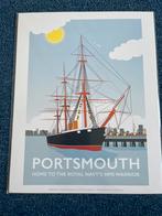 Poster Portsmouth HMS Warrior - Dave Thompson, Ophalen of Verzenden, Nieuw, Rechthoekig Staand