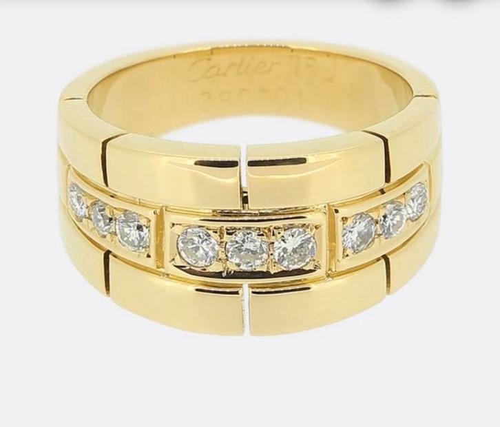Cartier Ring maillon-panthére 18K - Fullset incl. aankoopbon, Sieraden, Tassen en Uiterlijk, Ringen, Gebruikt, Dame of Heer, 18 tot 19