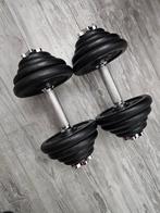 Dumbells 2x15kg Halters Gewichten totaal 30kg, Ophalen, Zo goed als nieuw, Dumbbell