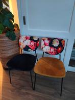 Super gave eetkamerstoelen opnieuw bekleed van oud is nieuw, Ophalen, Zo goed als nieuw, Stof