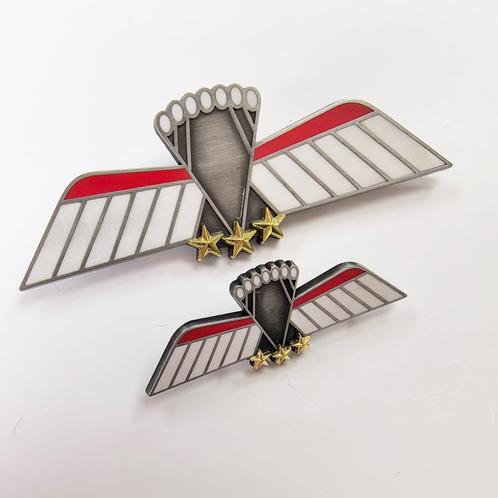Metalen parawing C ops (KCT/MARSOF), Verzamelen, Militaria | Algemeen, Landmacht, Lintje, Medaille of Wings, Nederland, Ophalen of Verzenden