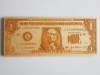 Houtsnijwerk dollarbiljet, Ophalen of Verzenden