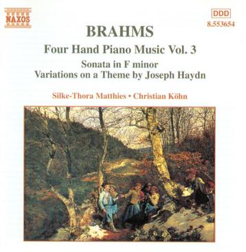 BRAHMS Four hand piano music volume three CD NAXOS beschikbaar voor biedingen