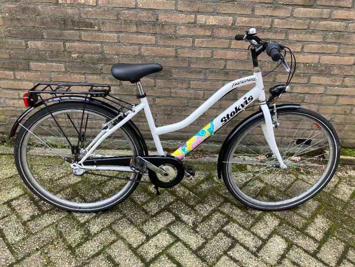 Fiets 26 inch, Fietsen en Brommers, Fietsen | Meisjes, Gebruikt, 26 inch of meer, Handrem, Versnellingen, Ophalen of Verzenden