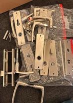 Deurklinken zilverkleurig, Doe-het-zelf en Verbouw, Hang- en Sluitwerk, Ophalen, Gebruikt, Klink of Kruk