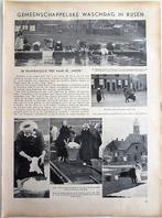 Gemeenschappelijke waschdag in Rijsen - artikel uit 1935, Ophalen of Verzenden, 1920 tot 1940, Knipsel(s)