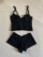 Sexy set top en string, Ophalen of Verzenden, Zwart