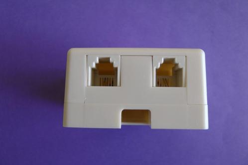 Telefoonsplitter met 2 x RJ11 aansluitingen (ingangen), Telecommunicatie, Vaste telefoons | Niet Draadloos, Nieuw, Ophalen of Verzenden
