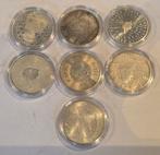 Serie zilveren 5 Euro Munten - 7x in capsule (tot 2007), Ophalen of Verzenden, Koningin Beatrix, Zilver