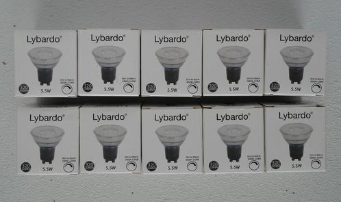 Lybardo 10x GUD63022D 5.5W dimbare led spots 3000K->2200K, Huis en Inrichting, Lampen | Losse lampen, Nieuw, Led-lamp, Minder dan 30 watt