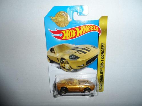 Hot Wheels - Ford Shelby GR1 Concept (goud) Promo model 2016, Hobby en Vrije tijd, Modelauto's | Overige schalen, Nieuw, Auto