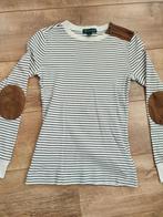 Ralph Lauren striped longsleeve ronde hals lange mouw creme, Zwart, Ophalen of Verzenden, Zonder mouw, Maat 34 (XS) of kleiner
