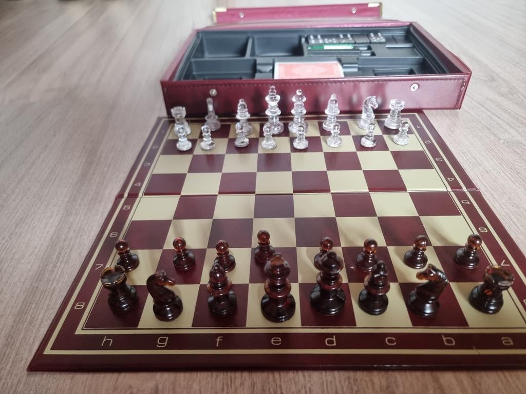 Luxe Spellenkoffer – Super Set, Ophalen of Verzenden, Zo goed als nieuw