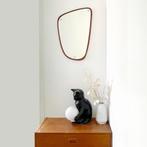 teak vintage Mid Century SPIEGEL Deens design Jansen Spejle, Minder dan 50 cm, Gebruikt, Ophalen of Verzenden, Minder dan 100 cm