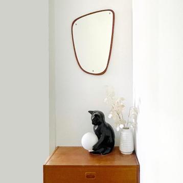 teak vintage Mid Century SPIEGEL Deens design Jansen Spejle beschikbaar voor biedingen
