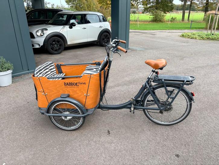 Babboe Curve Elektrische Bakfiets met certificaat, Fietsen en Brommers, Fietsen | Bakfietsen, Gebruikt, Overige merken, 4 kinderen of meer