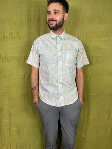 Vintage 90's overhemd / shirt / print / meerkleurig / small  beschikbaar voor biedingen