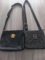 2 Heuptassen van Versace en Philipp Plein, Gebruikt, Zwart, Leer, Ophalen