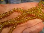 877/ partij goud/gele tsjechische crystal kralen, Ophalen of Verzenden, Nieuw, Kraal