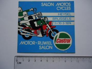 sticker oud 1974 Easy Rider chopper Brussel salon motor retr beschikbaar voor biedingen