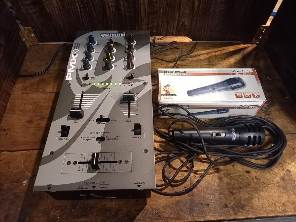 GEMINI PMX 80 mengpaneel, Muziek en Instrumenten, Mengpanelen, Minder dan 5 kanalen, Ophalen of Verzenden