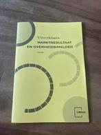 Marktresultaat en overheidsinvloed antwoordenboekje, VWO, Economie, Nieuw, Ophalen of Verzenden
