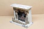 (41) Antiek poppenhuis blikken open haard, Ophalen of Verzenden