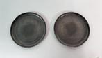 Vintage Daalderop onderzetters x2  tin, 8,5 cm diameter 7A12, Antiek en Kunst, Antiek | Tin, Ophalen of Verzenden